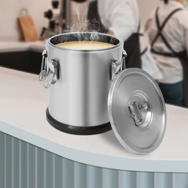 Seau isolé de 12 L avec base, seau isolé de 2,64 gallons, seau isolé chaud et froid à base épaisse avec couvercle Seau isolé de 12 L avec base, seau isolé de 2,64 gallons, seau isolé chaud et froid à base épaisse avec couvercle