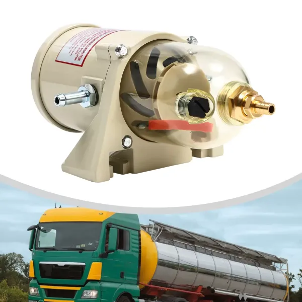 Séparateur d'eau 500FH 500FG, filtre à carburant marin Diesel, séparateur d'eau d'huile avec anneau à vis, débit en alliage d'aluminium 60 GPH Séparateur d'eau 500FH 500FG, filtre à carburant marin Diesel, séparateur d'eau d'huile avec anneau à vis, débit en alliage d'aluminium 60 GPH