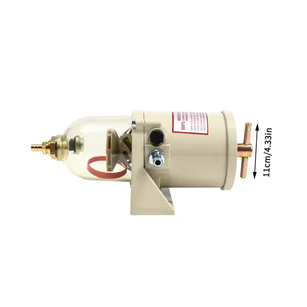 Séparateur d'eau 500FH 500FG, filtre à carburant marin Diesel, séparateur d'eau d'huile avec anneau à vis, débit en alliage d'aluminium 60 GPH