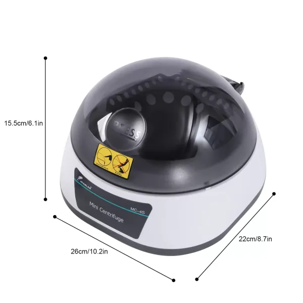 Mini centrifugeuse électrique de laboratoire 4000 tr/min Centrifugeuse de laboratoire pour micro tube x 12 et 0,2 ml* 8 PCR Stripex4 Mini centrifugeuse électrique de laboratoire 4000 tr/min Centrifugeuse de laboratoire pour micro tube x 12 et 0,2 ml* 8 PCR Stripex4