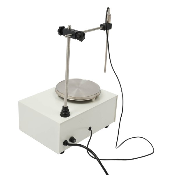 Agitateur magnétique avec moteur de haute qualité, contrôle de la température (0-99℃) et contrôle de la vitesse en continu (0-2000rpm)