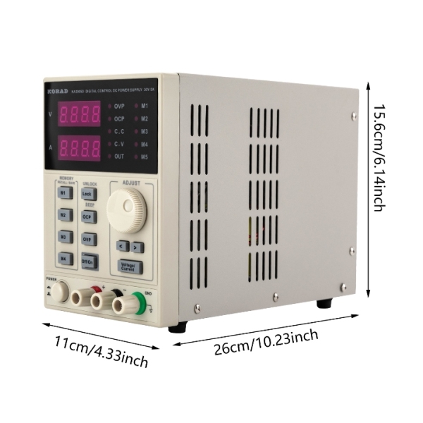 Alimentation de laboratoire, 0-30V, 0-5A, programmable, courant constant, DC réglable, adaptée aux cours de laboratoire