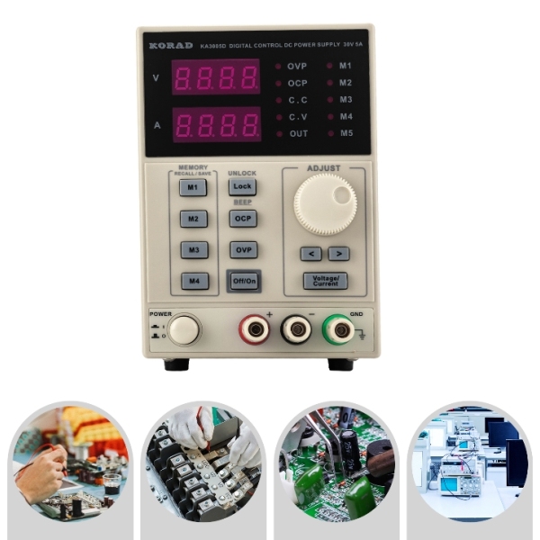 Alimentation de laboratoire, 0-30V, 0-5A, programmable, courant constant, DC réglable, adaptée aux cours de laboratoire