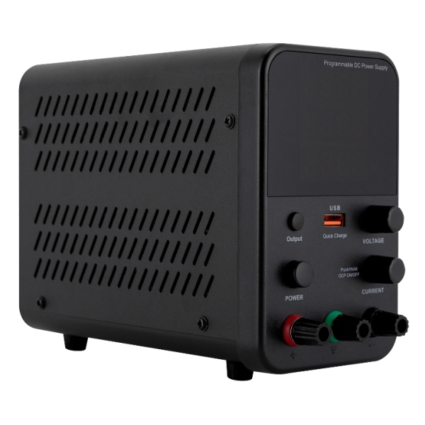 Alimentation de laboratoire 0-60V 0-5A DC avec affichage LED à 4 chiffres, réglable via USB, adaptée aux lignes de maintenance et de production