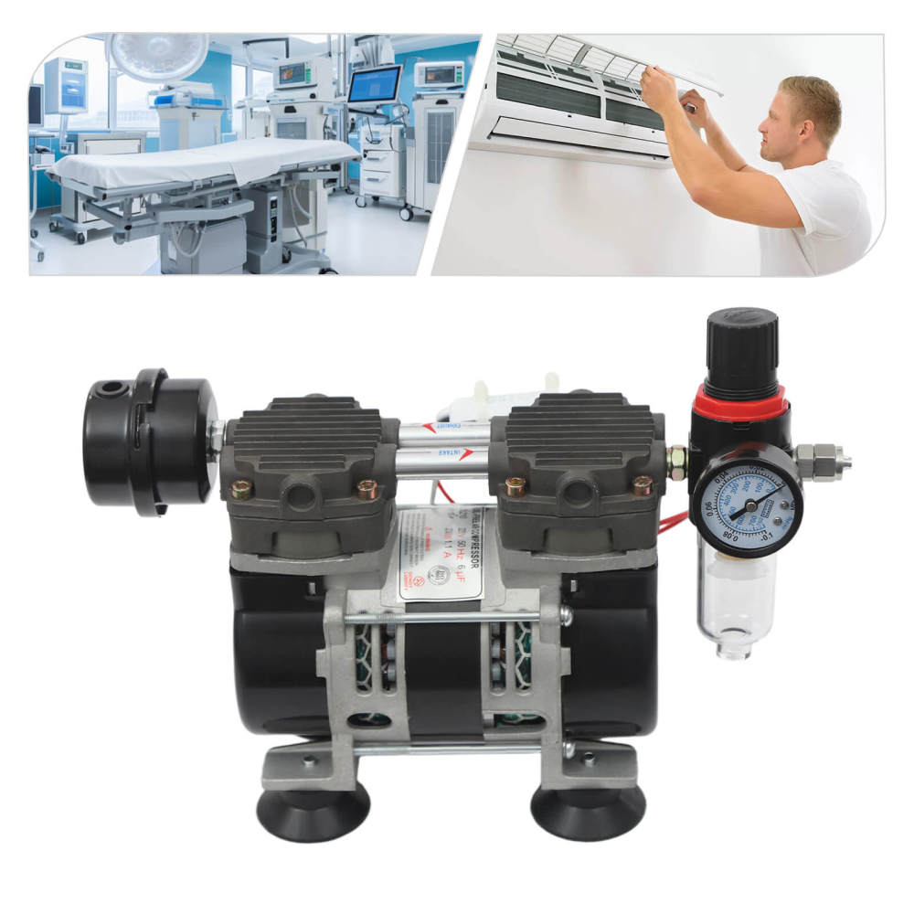 Pompe à vide sans huile pour laboratoire sans huile Pompe à vide sans huile 200 W 1450 tr/min 60 L/min