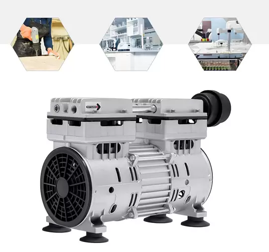 Pompe à vide Compresseur d'air sans huile Compresseur pompe à vide 500 W