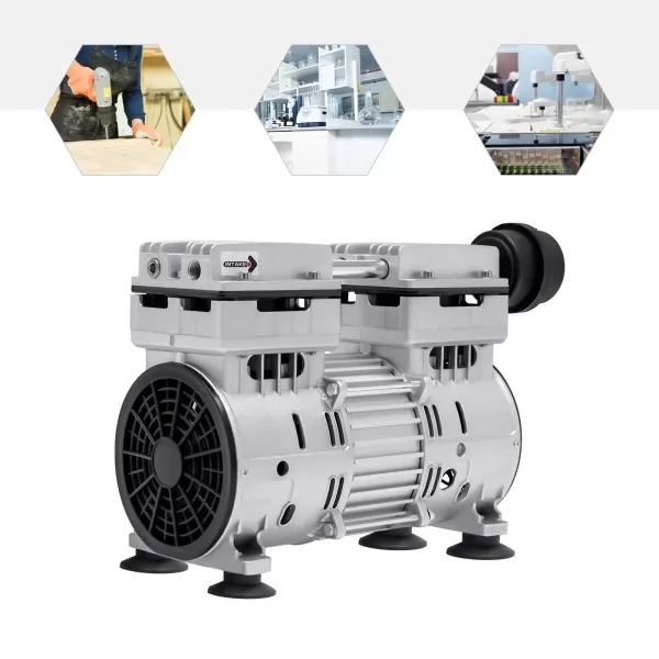 Pompe à vide Compresseur d'air sans huile Compresseur pompe à vide 750 W