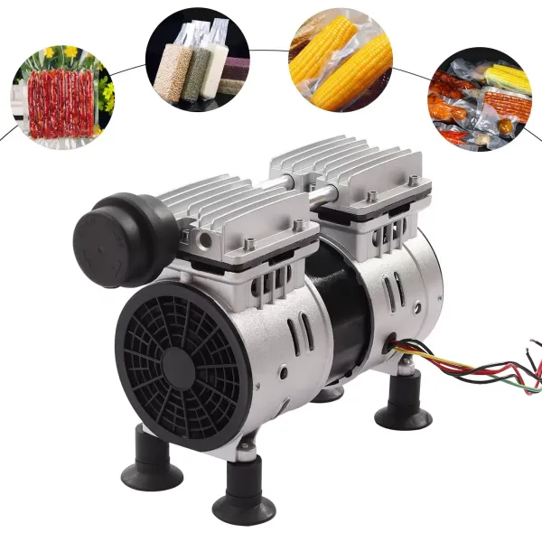 220V micro Membrane Pompe à vide de laboratoire dentaire 550w Pompe à air 3.6cfm