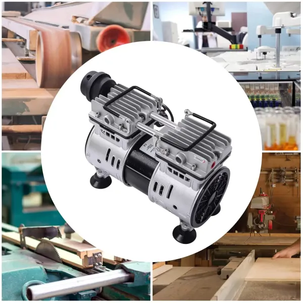 Pompe à vide de laboratoire sans huile 1440 tr/min Pompe à vide avec silencieux pour la transformation des aliments Machines médicales Pompe à vide de laboratoire sans huile 1440 tr/min Pompe à vide avec silencieux pour la transformation des aliments Machines médicales
