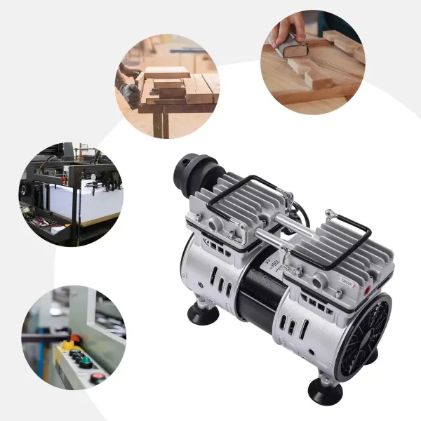 Pompe à vide de laboratoire sans huile 1440 tr/min Pompe à vide avec silencieux pour la transformation des aliments Machines médicales Pompe à vide de laboratoire sans huile 1440 tr/min Pompe à vide avec silencieux pour la transformation des aliments Machines médicales