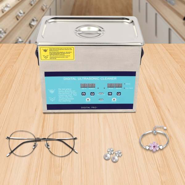 Appareil de nettoyage à ultrasons, appareil de nettoyage de lunettes avec panier de nettoyage Appareil de nettoyage à ultrasons, appareil de nettoyage de lunettes avec panier de nettoyage