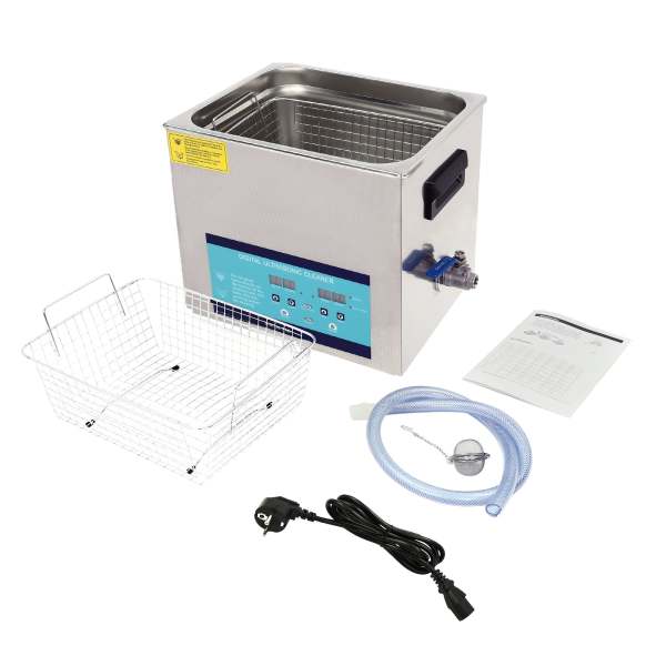 Appareil de nettoyage à ultrasons avec panier chauffant - Minuterie numérique - Nettoyeur à ultrasons professionnel en acier inoxydable Appareil de nettoyage à ultrasons avec panier chauffant - Minuterie numérique - Nettoyeur à ultrasons professionnel en acier inoxydable