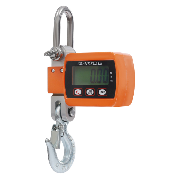 Balance digitale pour grue, Mini balance portable pour grue, Balance suspendue, Capacité de charge : 0.05-500kg, 22*8*5cm, Orange
