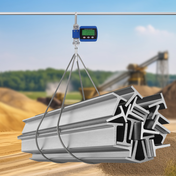 Balance de grue numérique, mini balance de grue portable, balance suspendue, capacité de charge : 0,05-500 kg, 22 x 8 x 5 cm, bleue
