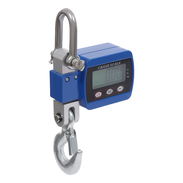 Balance de grue numérique, mini balance de grue portable, balance suspendue, capacité de charge : 0,05-500 kg, 22 x 8 x 5 cm, bleue