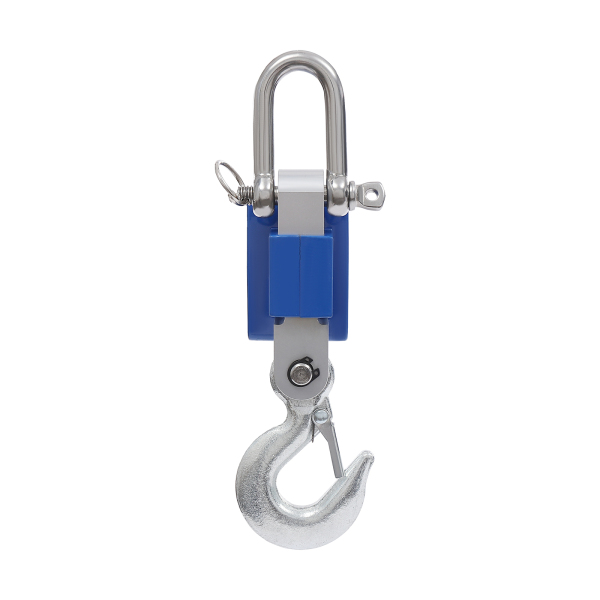 Balance de grue numérique, mini balance de grue portable, balance suspendue, capacité de charge : 0,05-500 kg, 22 x 8 x 5 cm, bleue