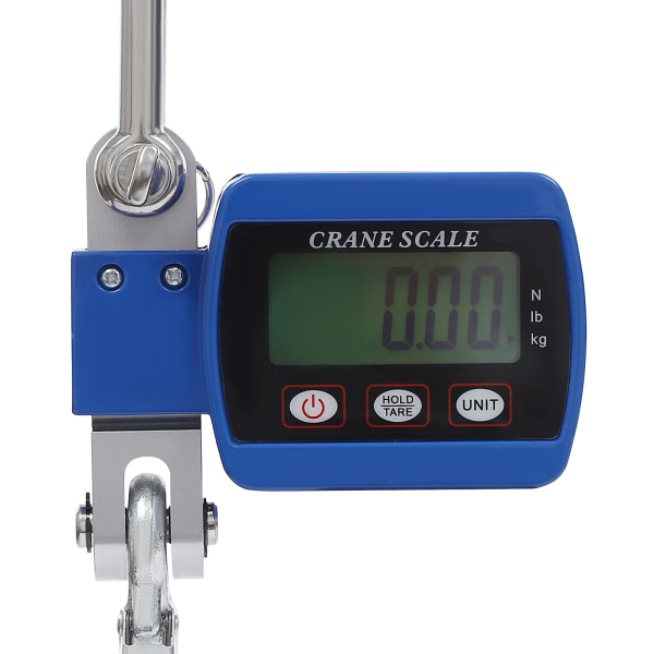 Balance de grue numérique, mini balance de grue portable, balance suspendue, capacité de charge : 0,05-500 kg, 22 x 8 x 5 cm, bleue