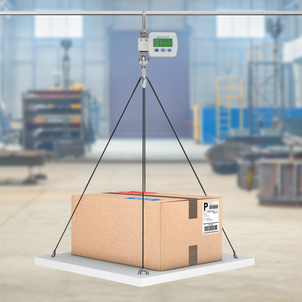 Balance numérique pour pont roulant, mini-balance portable, balance suspendue, capacité de charge : 0,05-500 kg, 22 x 8 x 5 cm, blanc