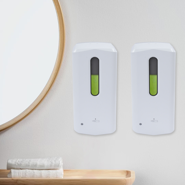 Distributeur automatique de savon liquide, 2 pièces, pour bureau, hôtel, école, restaurant