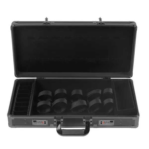Sac de Coiffeur Portable Sac de Voyage pour Coiffeur étui de Rangement avec Serrure de sécurité Noir