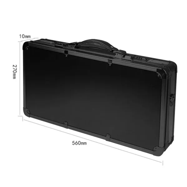 Sac de Coiffeur Portable Sac de Voyage pour Coiffeur étui de Rangement avec Serrure de sécurité Noir