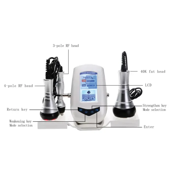 Mini 3 en 1 corps Amincissant la Machine de Régime de Radiofréquence de Cavitation Ultrasonique de Vide 40 K 220 V