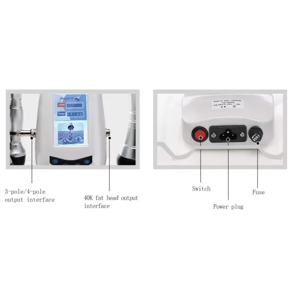 Mini 3 en 1 corps Amincissant la Machine de Régime de Radiofréquence de Cavitation Ultrasonique de Vide 40 K 220 V
