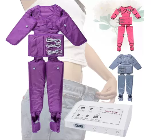 Appareil de massage pour tout le corps - Pressothérapie - Drainage lymphatique - Appareil de massage réglable - Violet