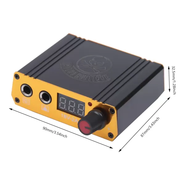Rotary Tatouage Kit de tatouage avec 10 aiguilles à cartouches, tatouage, bloc d'alimentation, pédale pour tatouage débutant