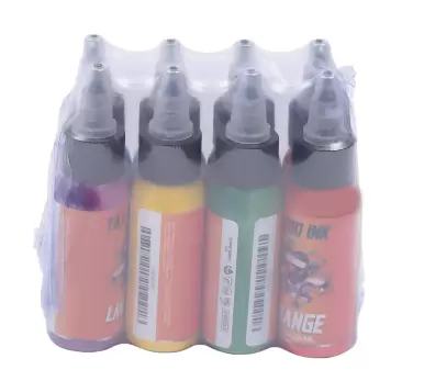 CNCEST Tattoo Kit - 8 inkten 10 naalden - Verstelbare voeding - 6-10V - 10000 RPM - Tattoo-voeding
