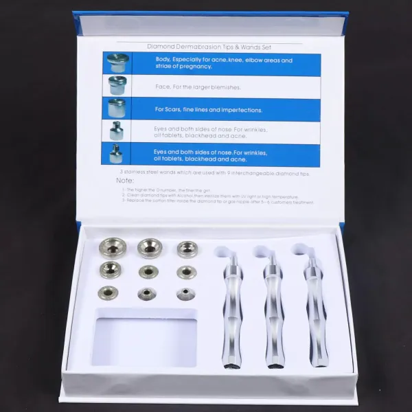 Machine de dermabrasion diamant pour rajeunissement de la peau, pour la maison et le salon