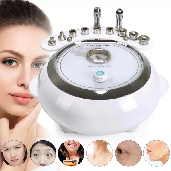 Machine exfoliante diamant de microdermabrasion pour nettoyer la peau, éliminer la saleté, les impuretés, les rides et l'excès de pigment
