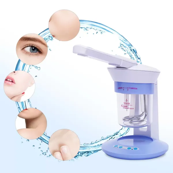 Vaporisateur facial 2 en 1, machine de pulvérisation d'ions de vapeur d'ozone de salon Spa, machine de soins de beauté de la peau(EU)
