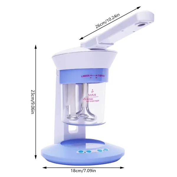 Vaporisateur facial 2 en 1, machine de pulvérisation d'ions de vapeur d'ozone de salon Spa, machine de soins de beauté de la peau(EU)
