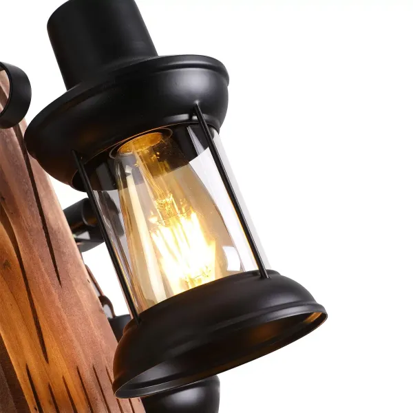 Lampe suspendue rétro industrielle Loft Bar 4 lumières, lustre vintage décoratif pour salon