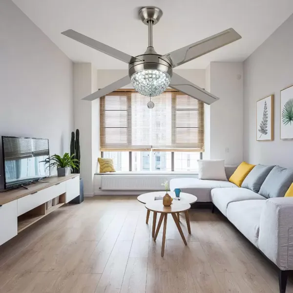 Ventilateur de plafond moderne avec éclairage et télécommande 44