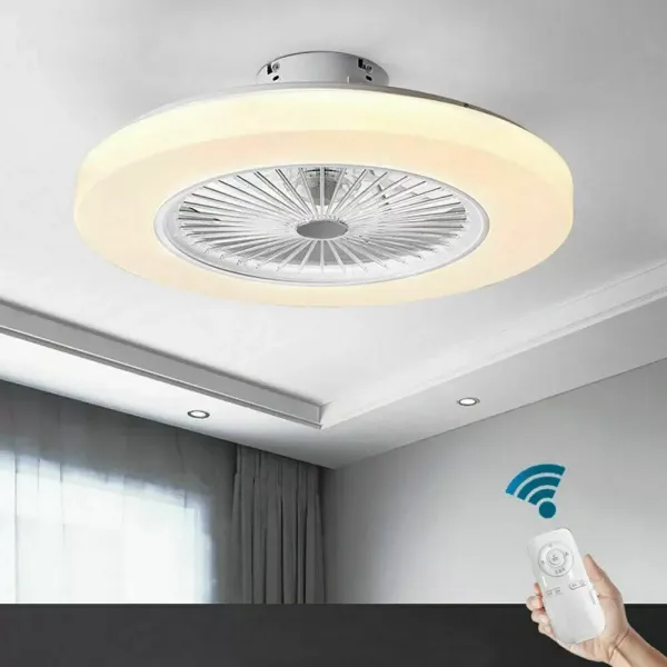 Ventilateur de plafond avec éclairage LED - Vitesse de vent réglable  - 36 W LED