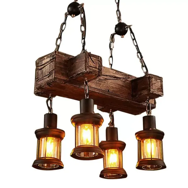 Retro Suspension en verre noir en fer noir réglable Höh vintage en bois suspendu