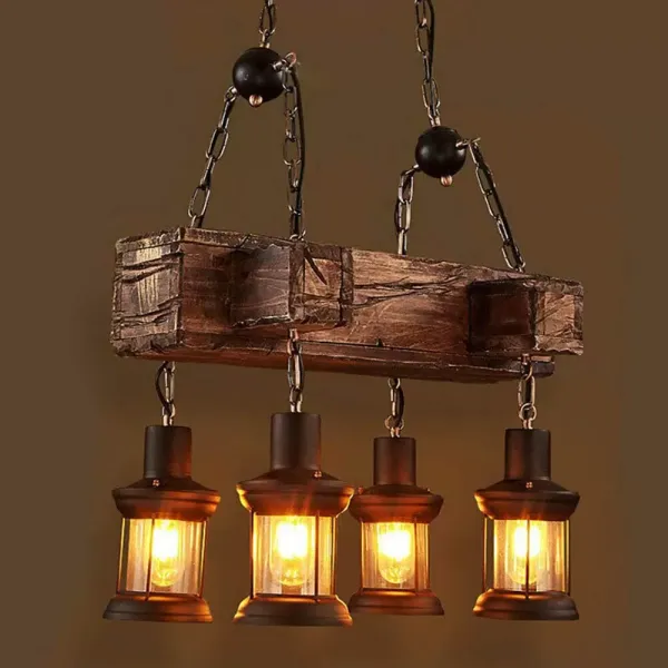 Retro Suspension en verre noir en fer noir réglable Höh vintage en bois suspendu