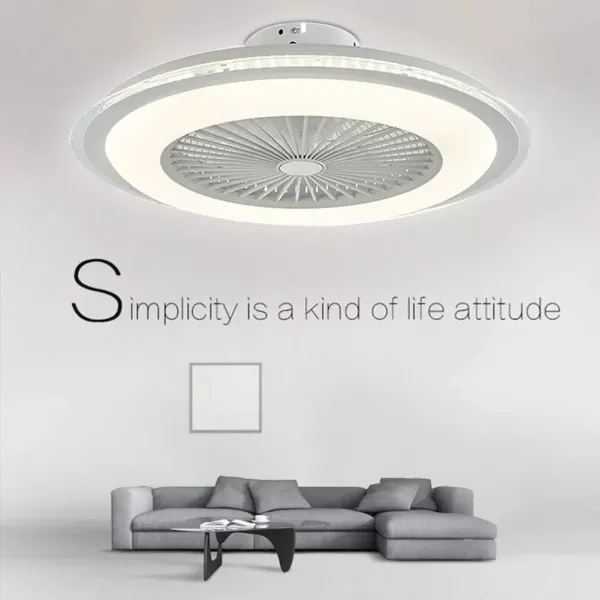 Plafonnier LED 60 W avec éclairage LED et télécommande à intensité variable Blanc
