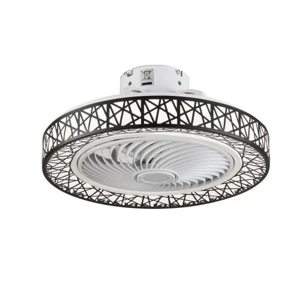 CNCEST Ventilateur de plafond moderne - Télécommande - 46 W - Intensité variable - Avec éclairage de salon