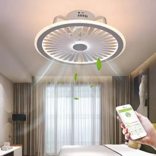 CNCEST Plafonnier LED à intensité variable - Lumière invisible - 3 couleurs - Intensité variable - 18,5