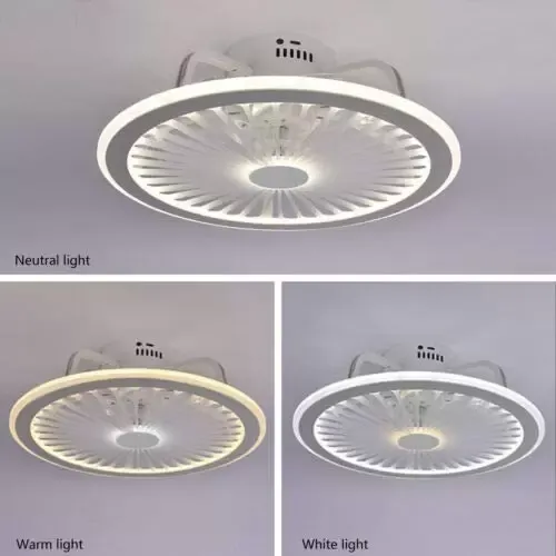CNCEST Plafonnier LED à intensité variable - Lumière invisible - 3 couleurs - Intensité variable - 18,5