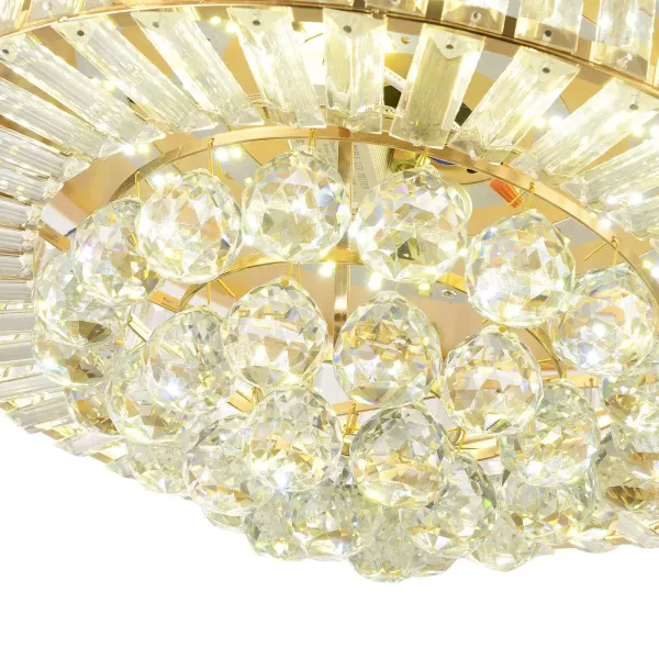 Ventilateur de plafond en cristal moderne avec pales rétractables légères Ventilateur de lustre avec télécommande chromée inversée Fandelier Luminaire