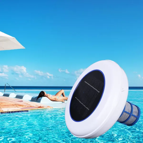 Ioniseur solaire pour piscine - Argent - Ioniseur de piscine - Avec brosse de nettoyage pour jardin, bassin extérieur Ioniseur solaire pour piscine - Argent - Ioniseur de piscine - Avec brosse de nettoyage pour jardin, bassin extérieur