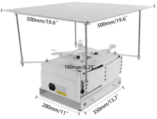 Support Plafond Pour Projecteur Support de Projecteur Motorisé Support Lift Capacité de Charge 10 Kg