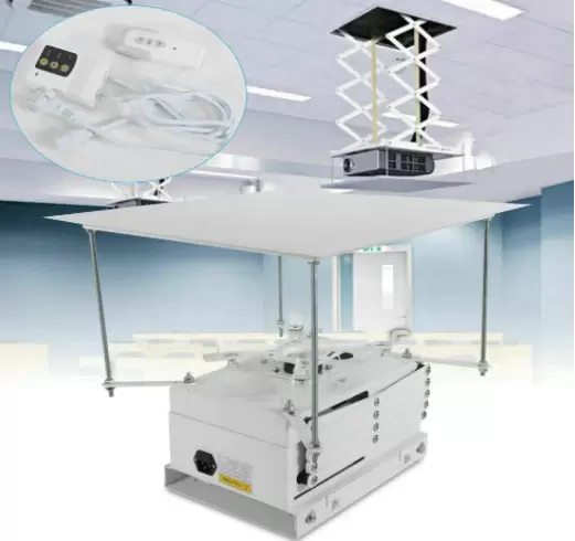Support Plafond Pour Projecteur Support de Projecteur Motorisé Support Lift Capacité de Charge 10 Kg