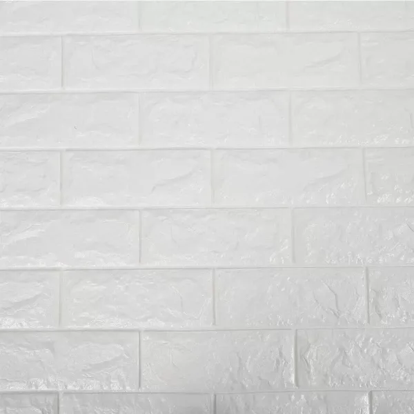 Papier peint mural 3D en mousse PE - Autocollant - Doux - Anti-collision - Décoration murale pour salle de bain, balcon, cuisine - 70 x 77 cm