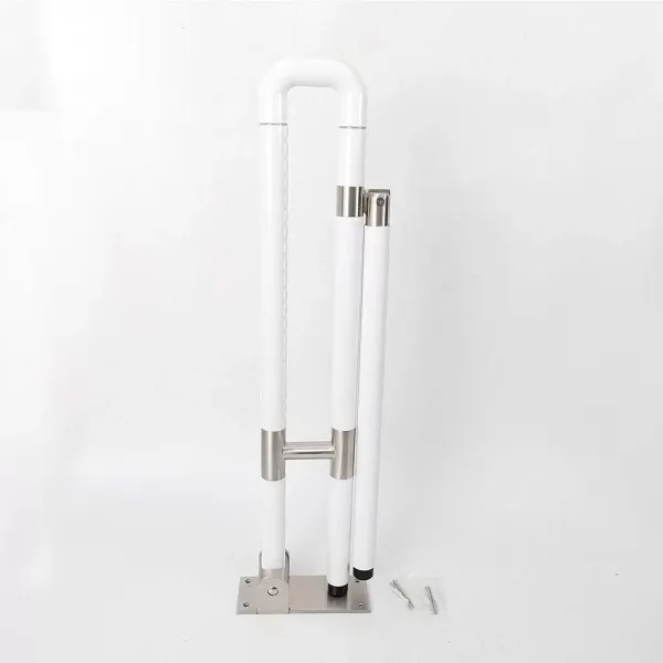 Vertriebs Barre d'appui murale rabattable en acier inoxydable pour salle de bain Blanc 75 cm