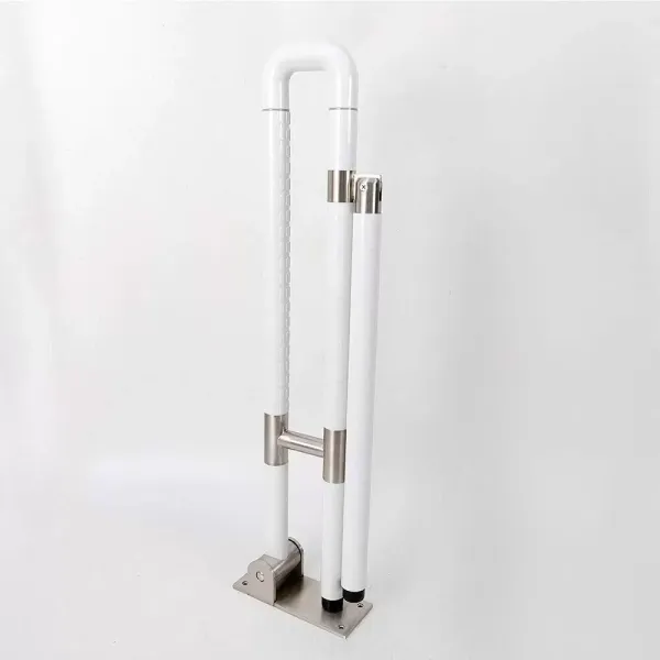 Vertriebs Barre d'appui murale rabattable en acier inoxydable pour salle de bain Blanc 75 cm